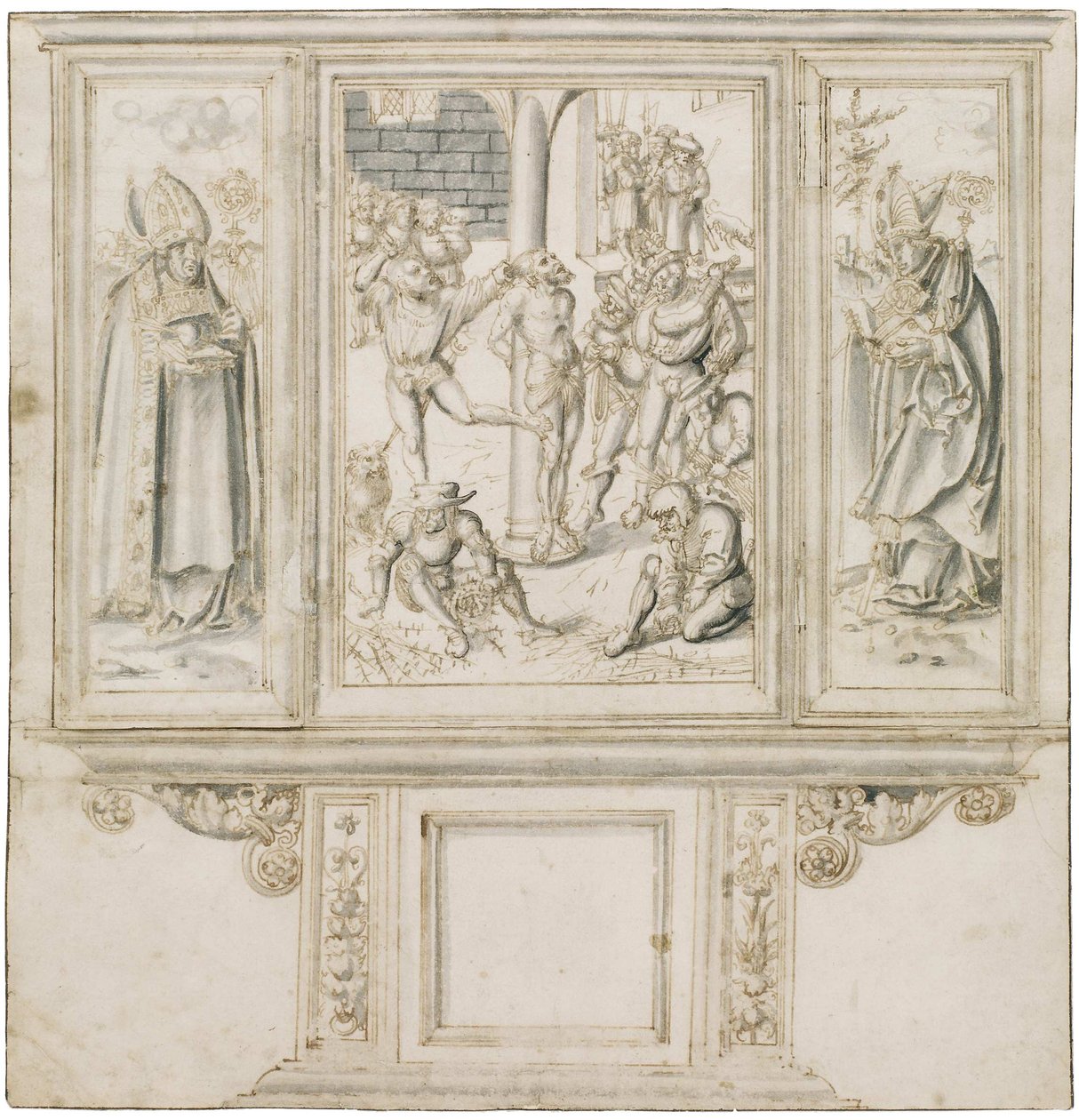 Lucas Cranach altaarschets door Lucas Cranach the Elder
