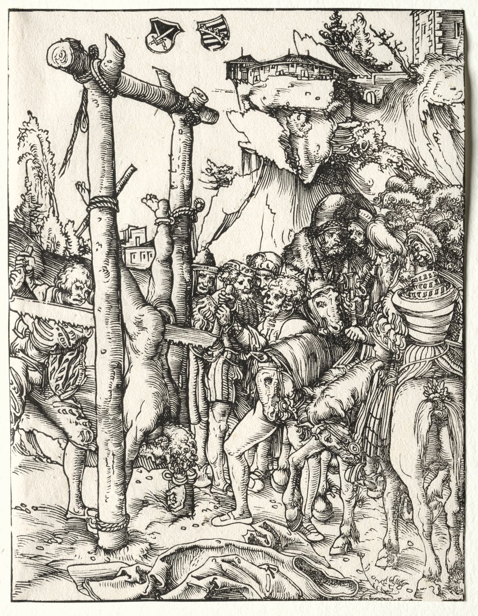 Martelaarschap van St. Simeon, ca. 1510-1515 door Lucas Cranach the Elder