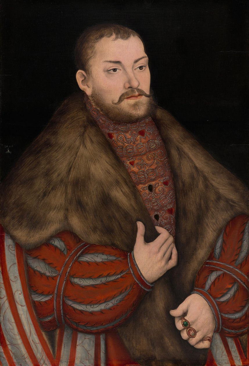 Portret van Joachim II, keurvorst van Brandenburg door Lucas Cranach the Elder