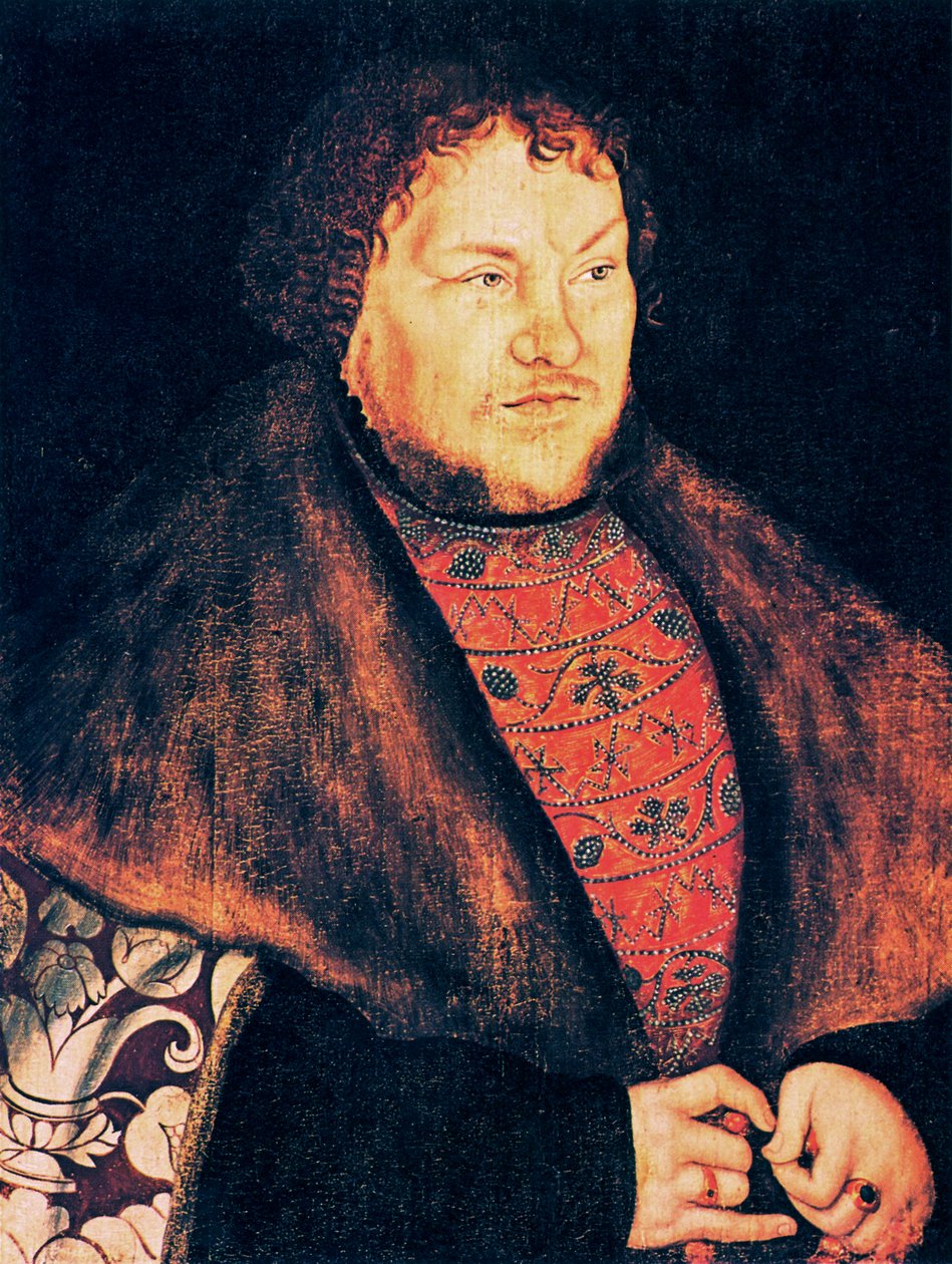 Portret van Joachim I van Brandenburg door Lucas Cranach the Elder