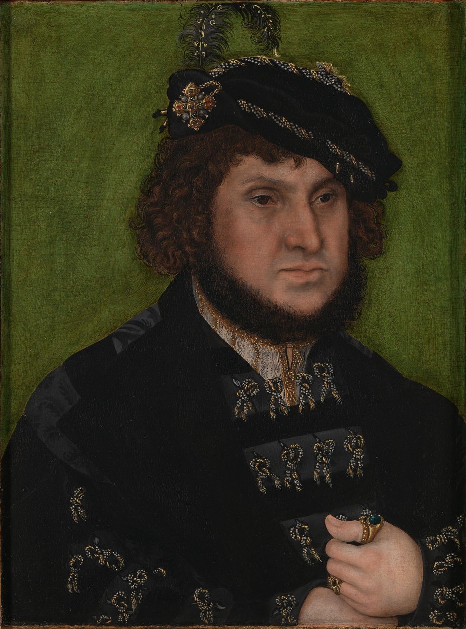 Portret van Jan, Keurvorst van Saksen door Lucas Cranach the Elder