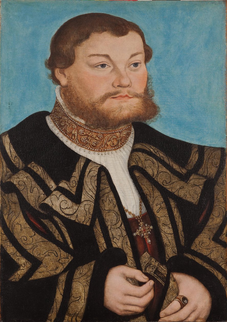 Portret van prins Johann door Lucas Cranach the Elder