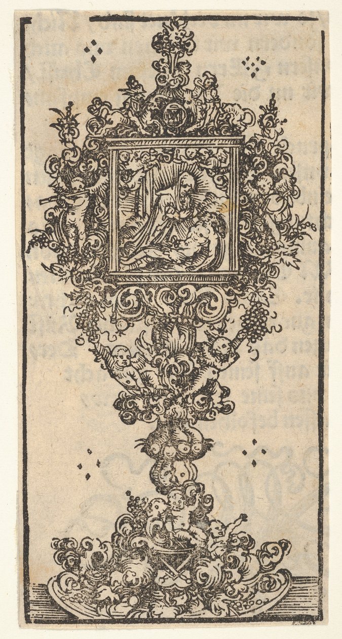Relikwie met een Pietà, uit de Grote Serie van Wittenberg Relikwieën door Lucas Cranach the Elder