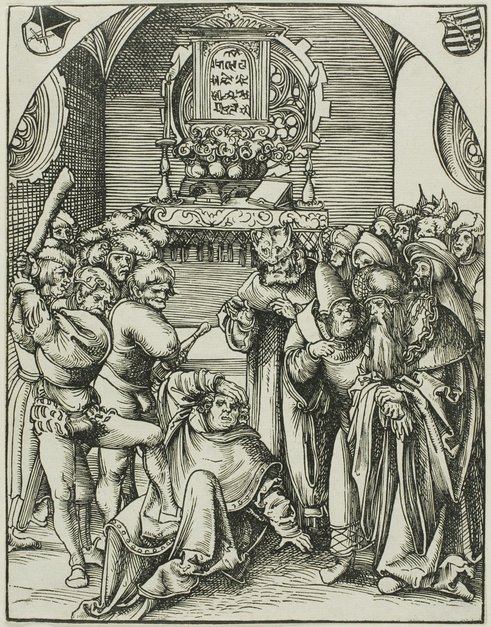 De heilige Judas, uit Het martelaarschap van de apostelen door Lucas Cranach the Elder