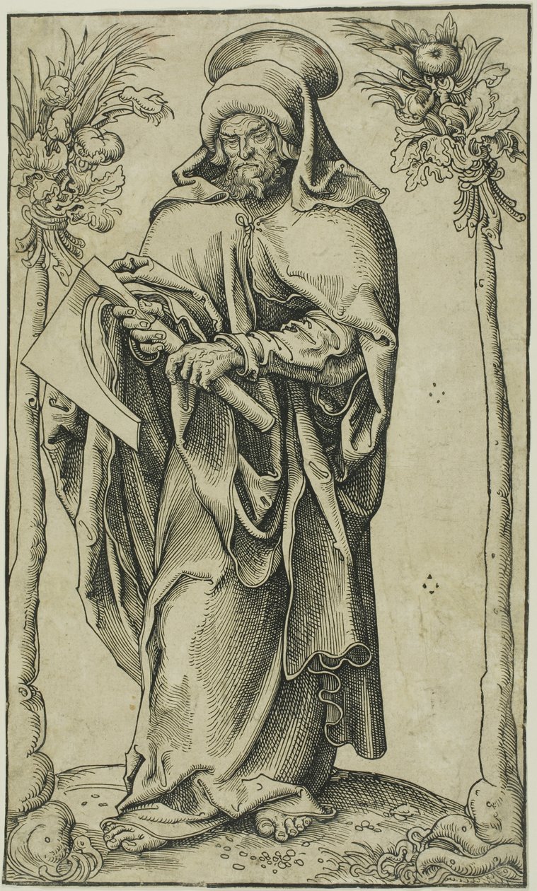 De heilige Matthias, uit Christus, de apostelen en de heilige Paulus door Lucas Cranach the Elder