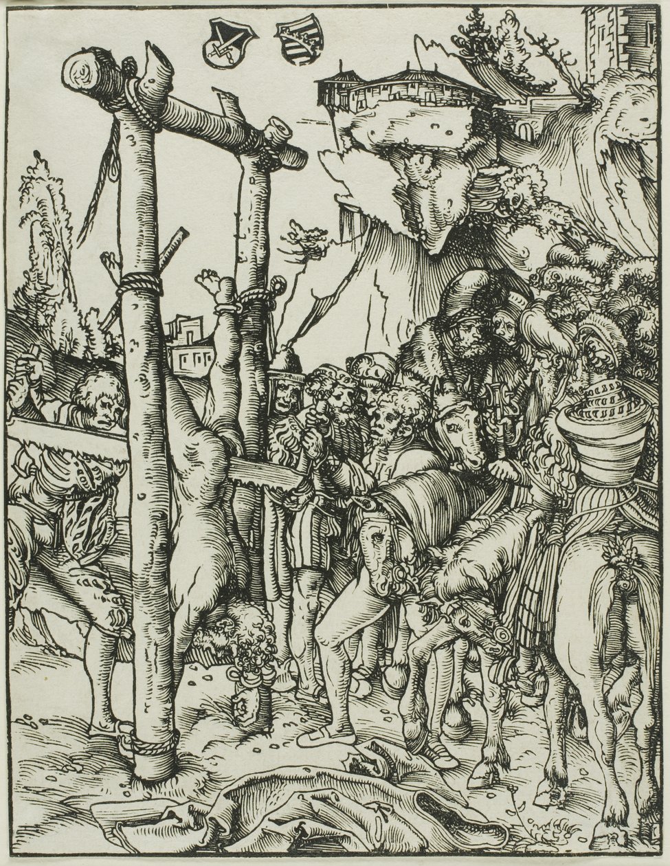 Sint Simon, uit Het martelaarschap van de apostelen door Lucas Cranach the Elder