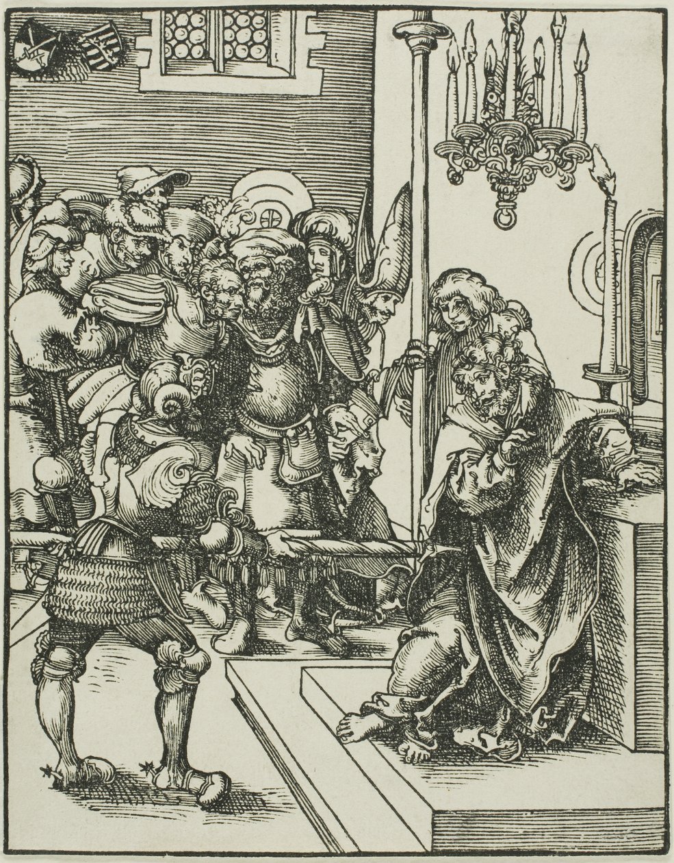Sint Thomas, uit Het martelaarschap van de apostelen door Lucas Cranach the Elder