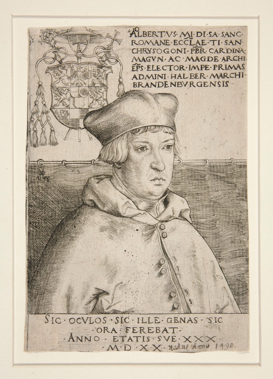 De kardinaal Albrecht van Brandenburg door Lucas Cranach the Elder
