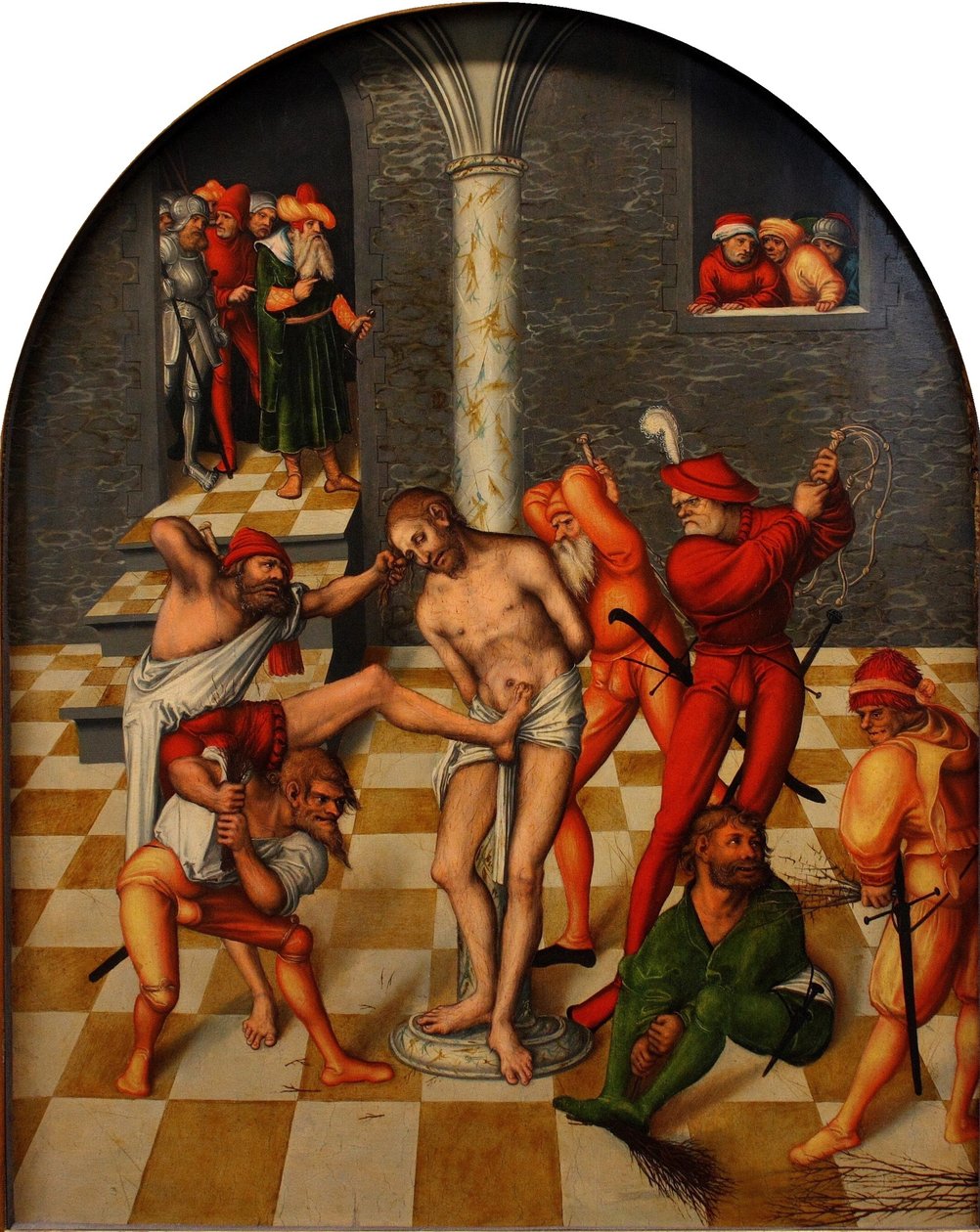 De geseling van Christus, 1538 door Lucas Cranach the Elder