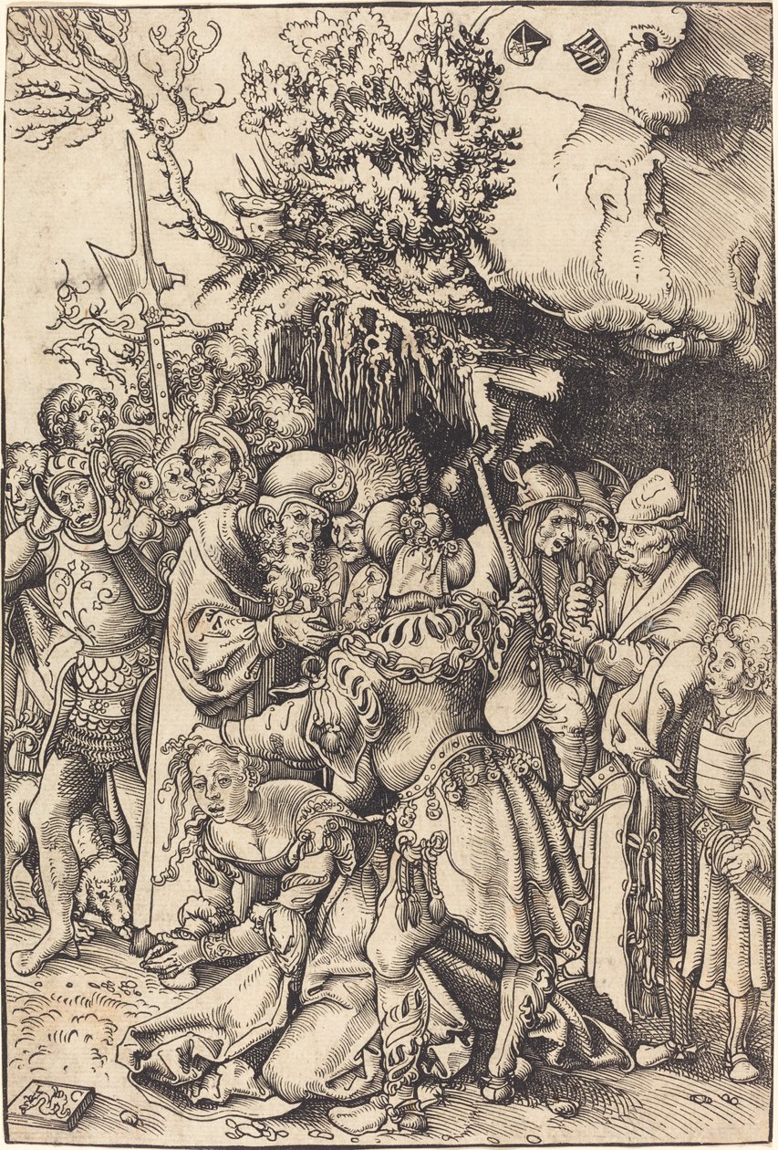 Het Martelaarschap van Sint Barbara door Lucas Cranach the Elder