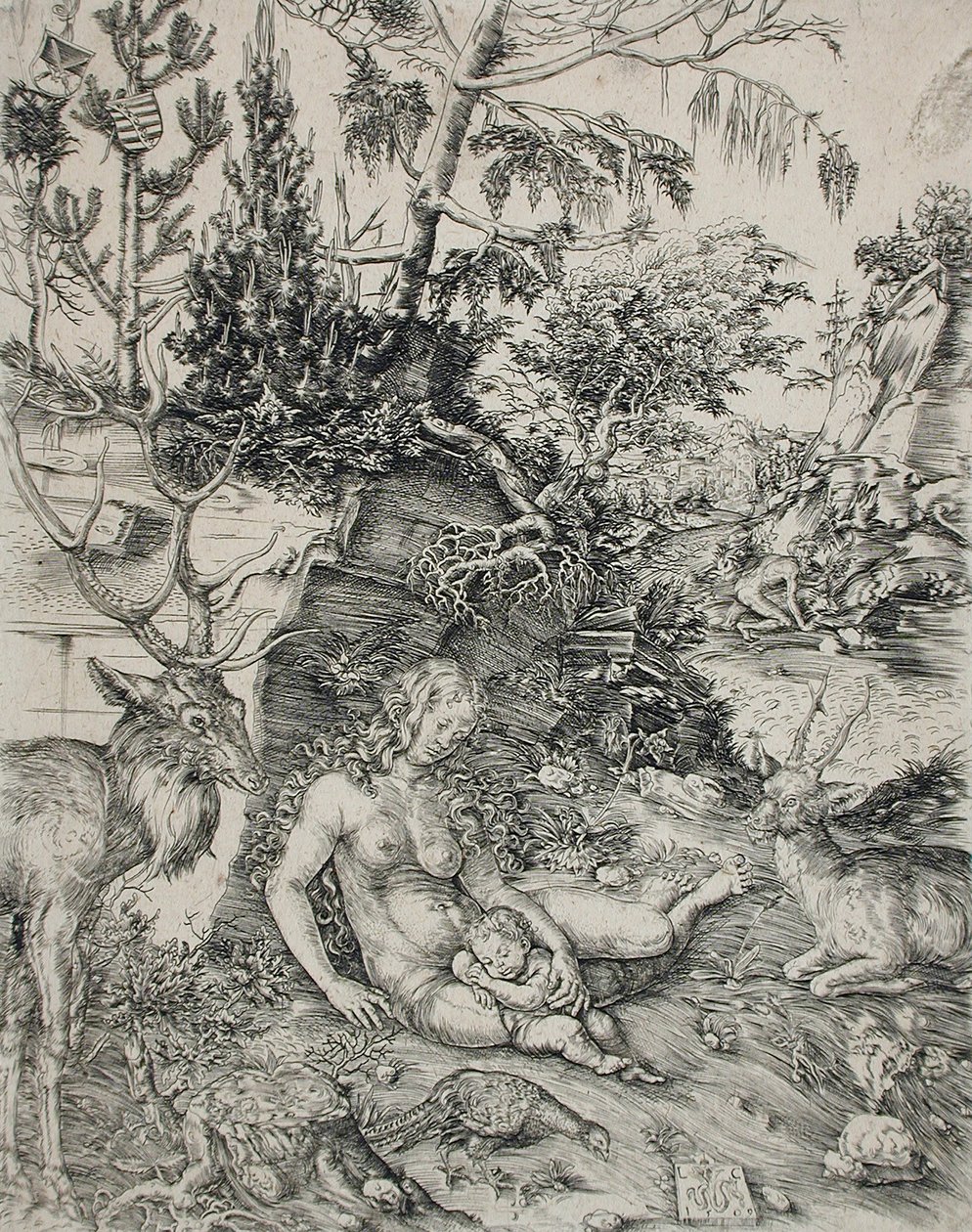 De boete van Johannes Chrysostom door Lucas Cranach the Elder