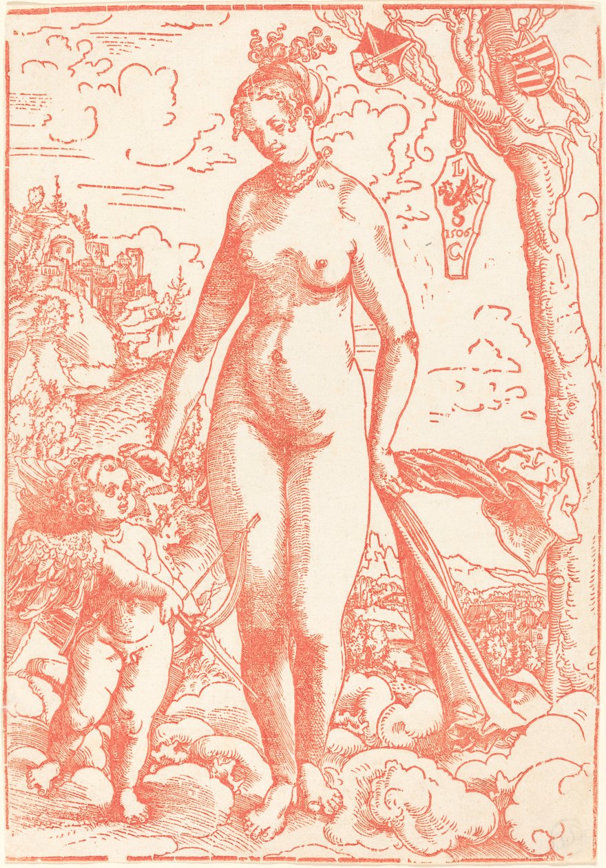Venus en Cupido door Lucas Cranach the Elder