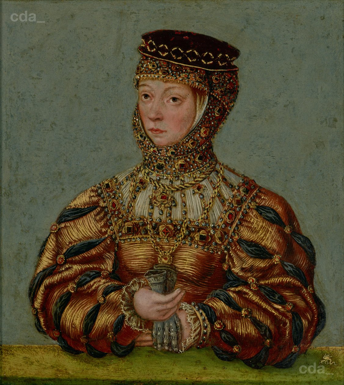 Barbara Radziwill door Lucas Cranach the Younger