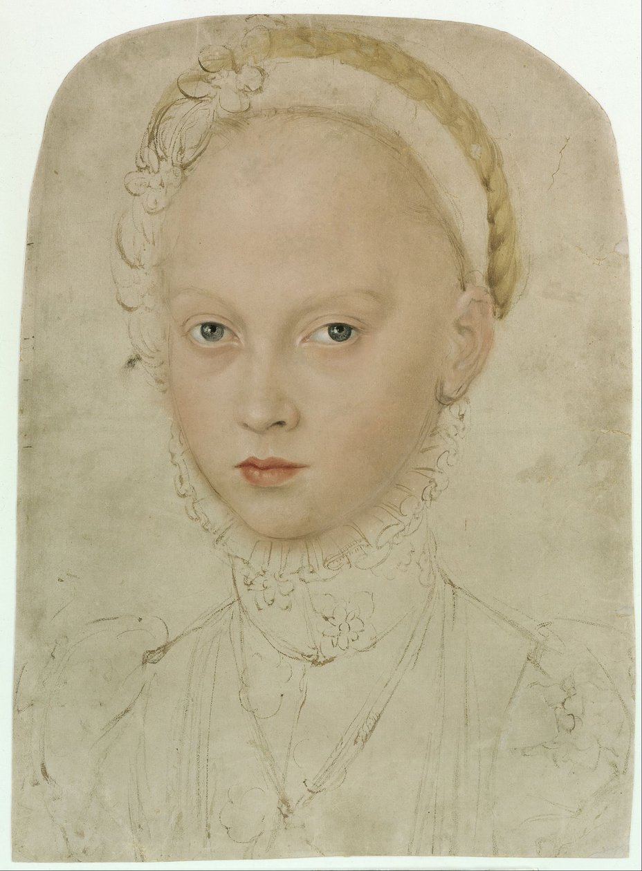 Portret van prinses Elisabeth van Saksen door Lucas Cranach the Younger