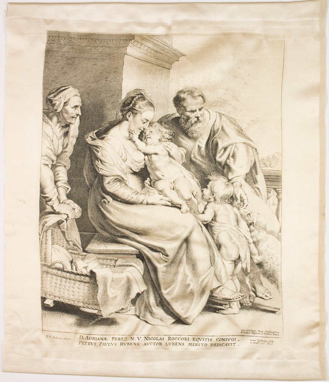 De Heilige Familie met Sint Jan en Sint Elizabeth door Lucas Emil Vorsterman