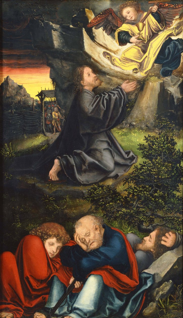 Het gebed in de tuin van olijven door Lucas the Elder Cranach