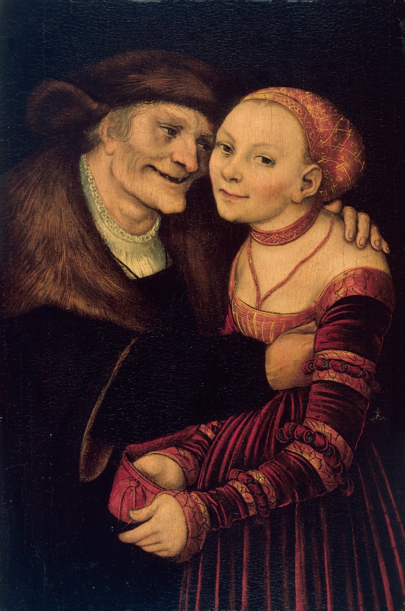 Het Ongelijke Paar door Lucas the Elder Cranach