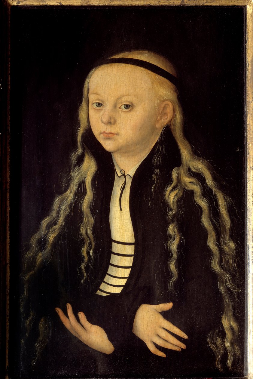 Portret van Magdalena Luther door Lucas the Elder Cranach