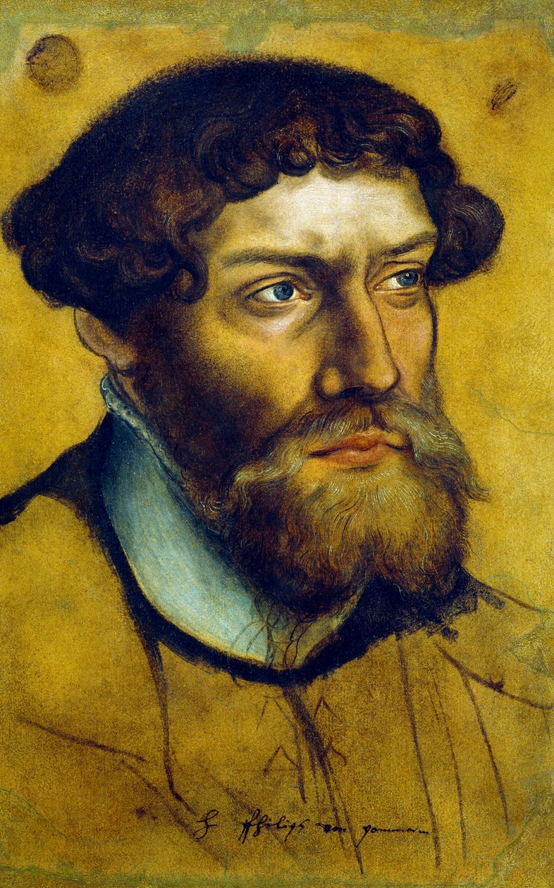 Portret van Filips I, Hertog van Pommeren, tekening door Lucas the Elder Cranach