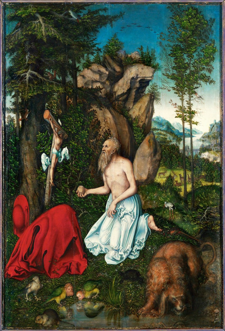 Hiëronymus (schilderij) door Lucas the Elder Cranach