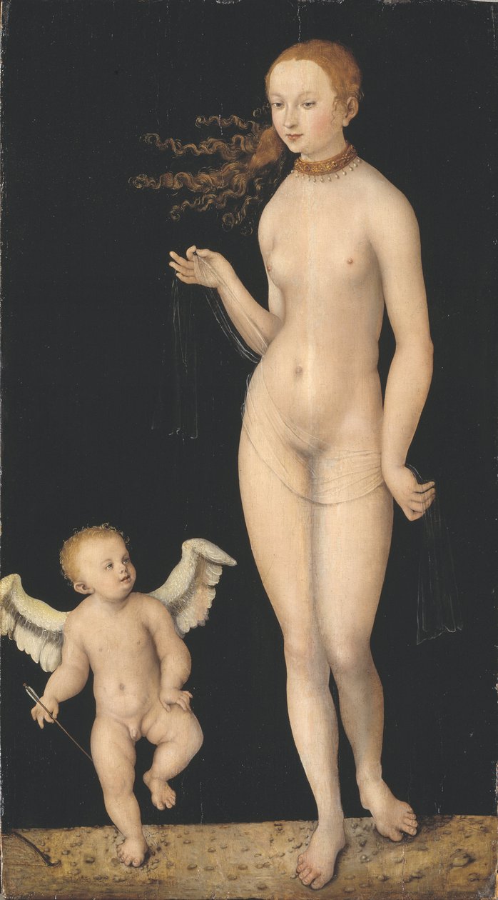 Venus en Cupido door Lucas the Elder Cranach