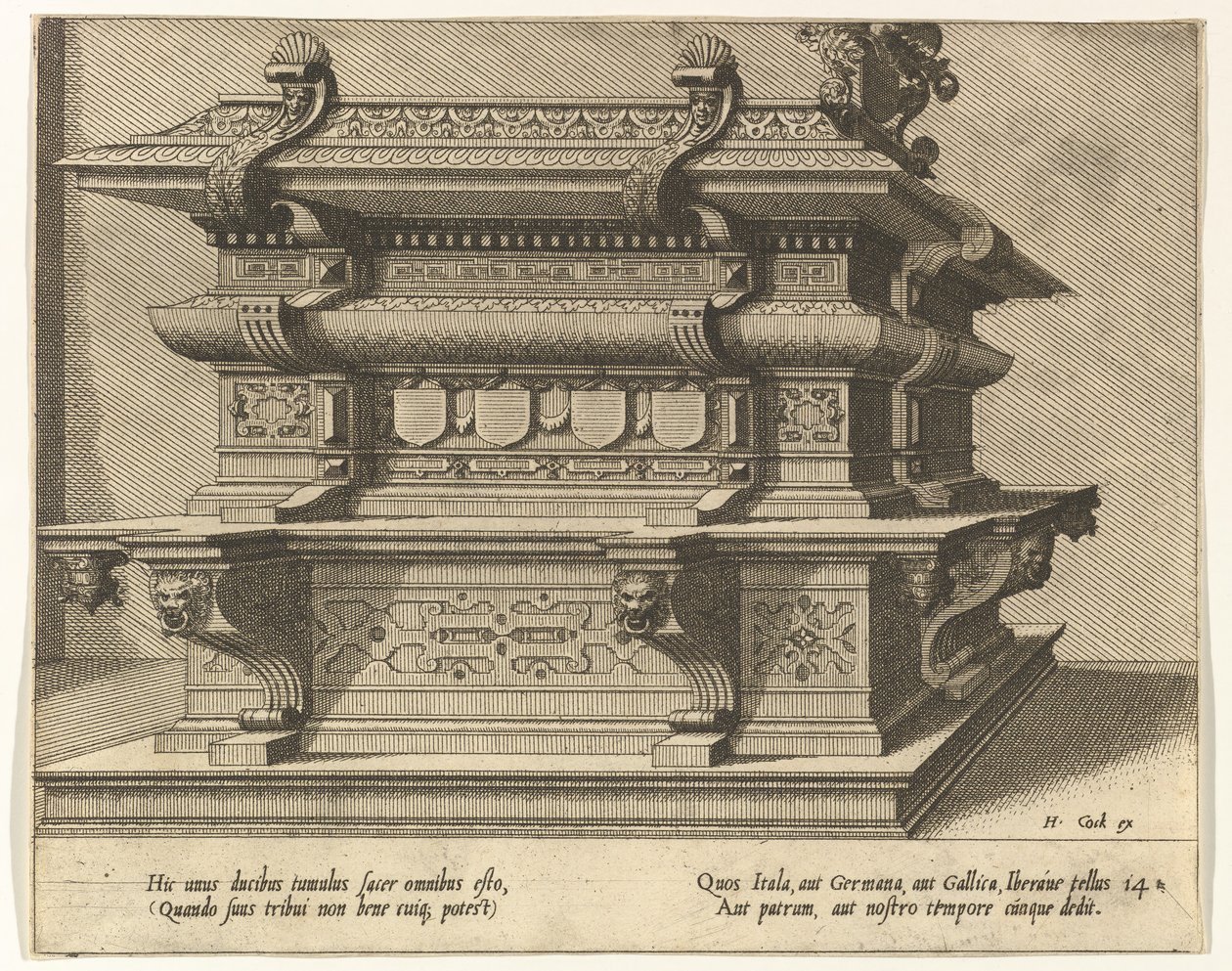 Cnotaphiorum 14, 1563. Makers: Johannes van Doetecum I, Lucas van Doetecum door Lucas van Doetecum