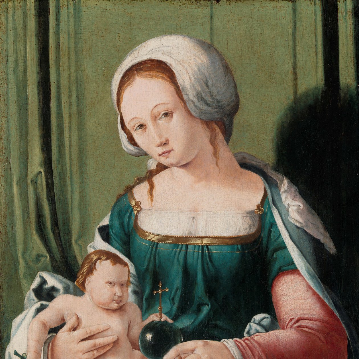 Maagd en Kind door Lucas van Leyden (attributed to)