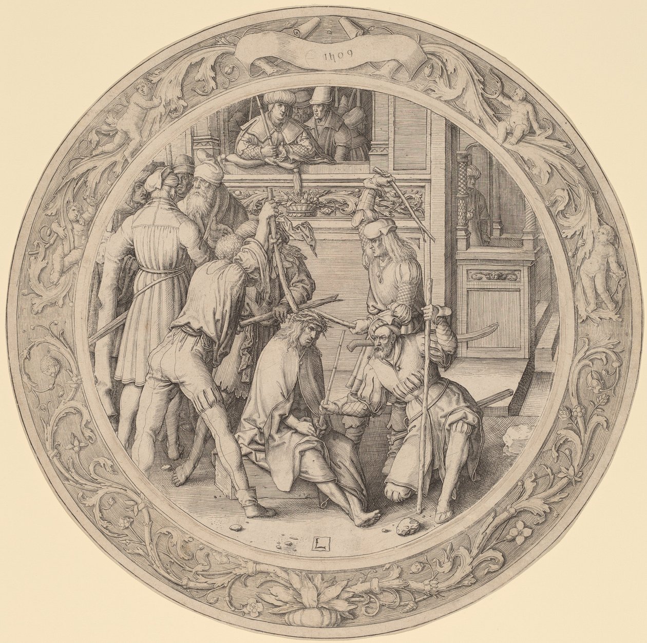 Christus met Doornenkroon door Lucas van Leyden