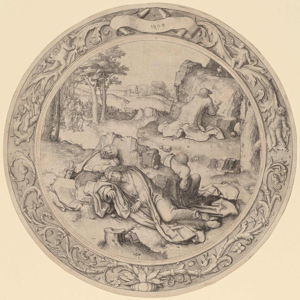 Christus in Gethsemane door Lucas van Leyden