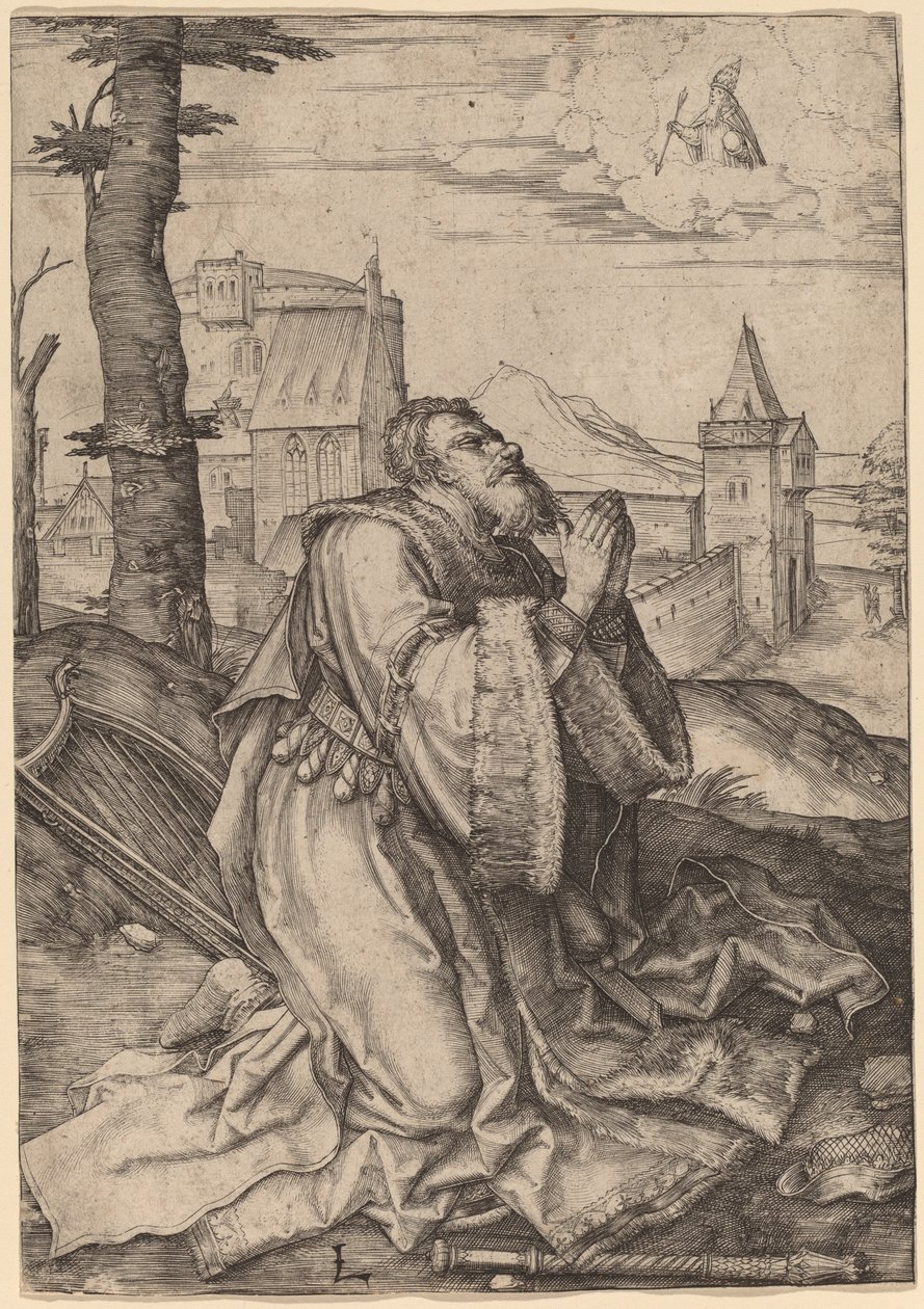 David die Bidt door Lucas van Leyden