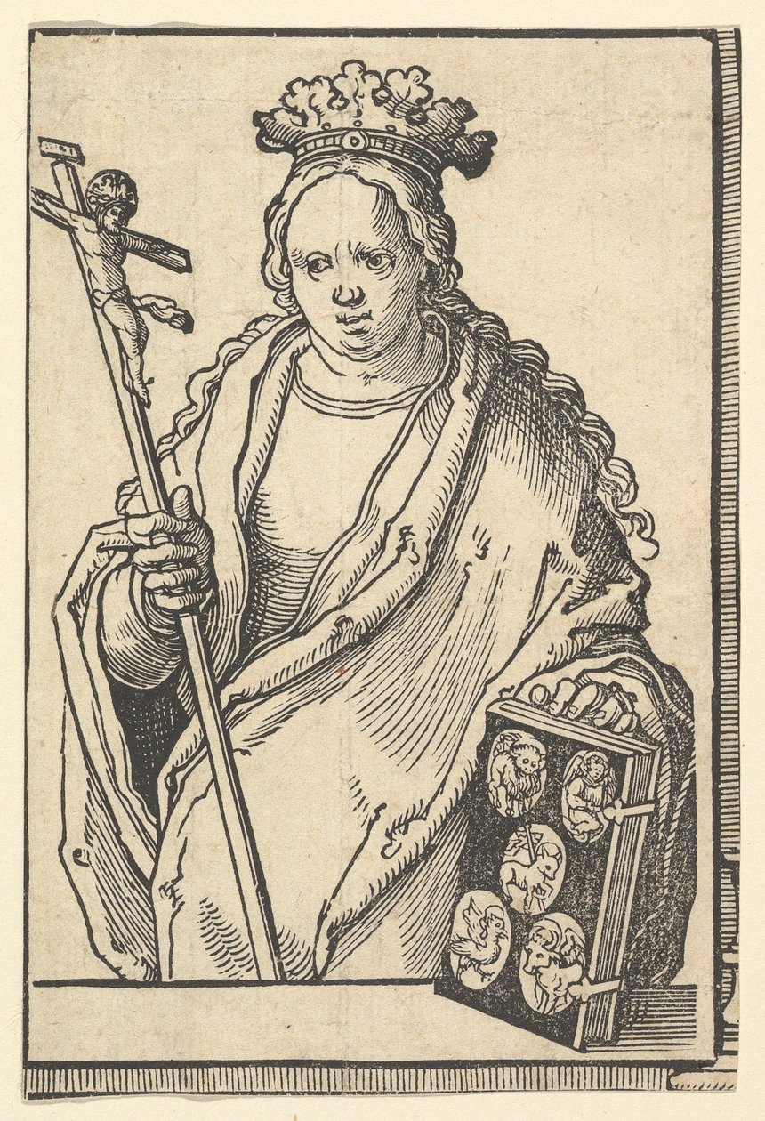 Ecclesia Christi Geloof, uit de serie van Sibyllen door Lucas van Leyden