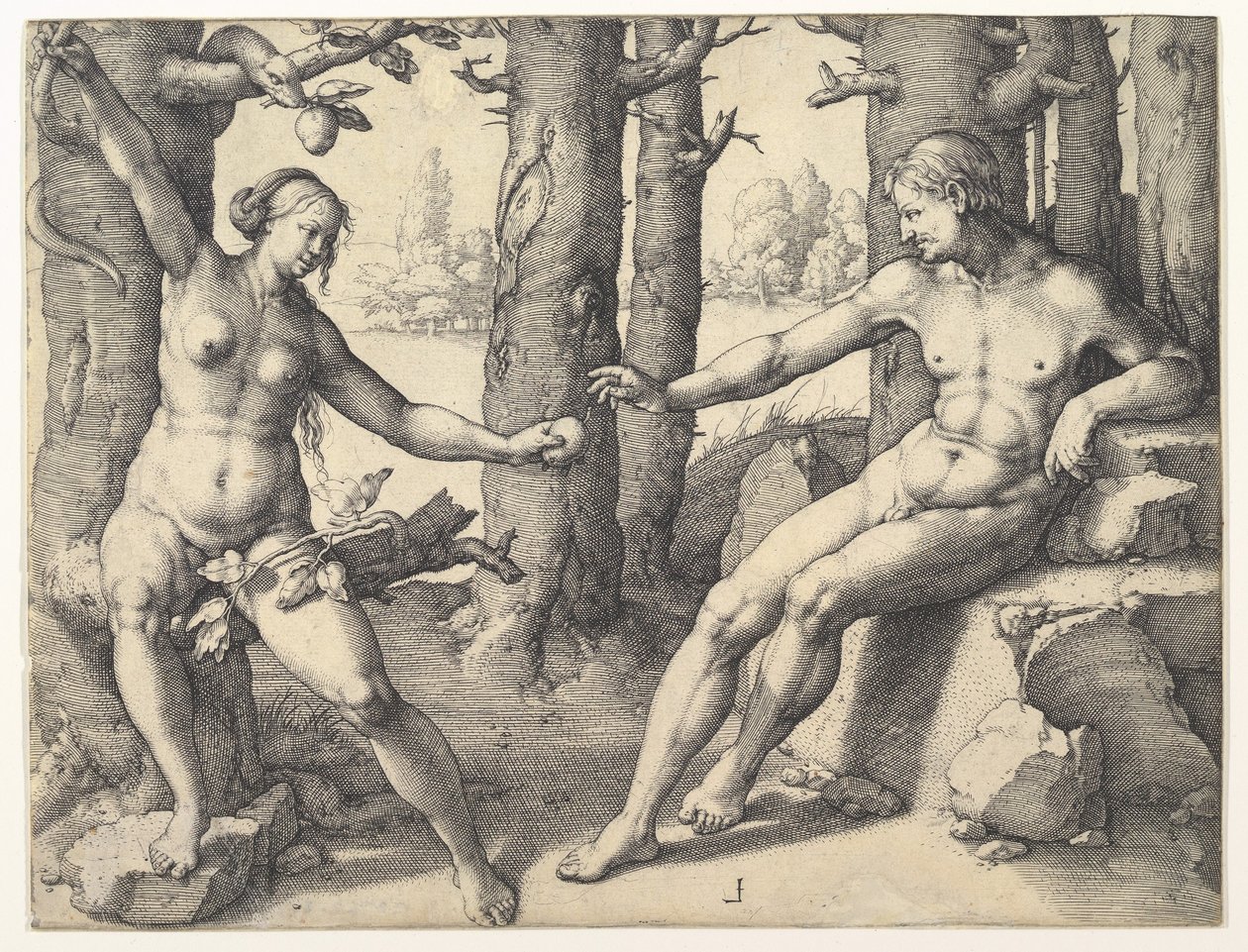 De Val van de Mens, 1530 door Lucas van Leyden
