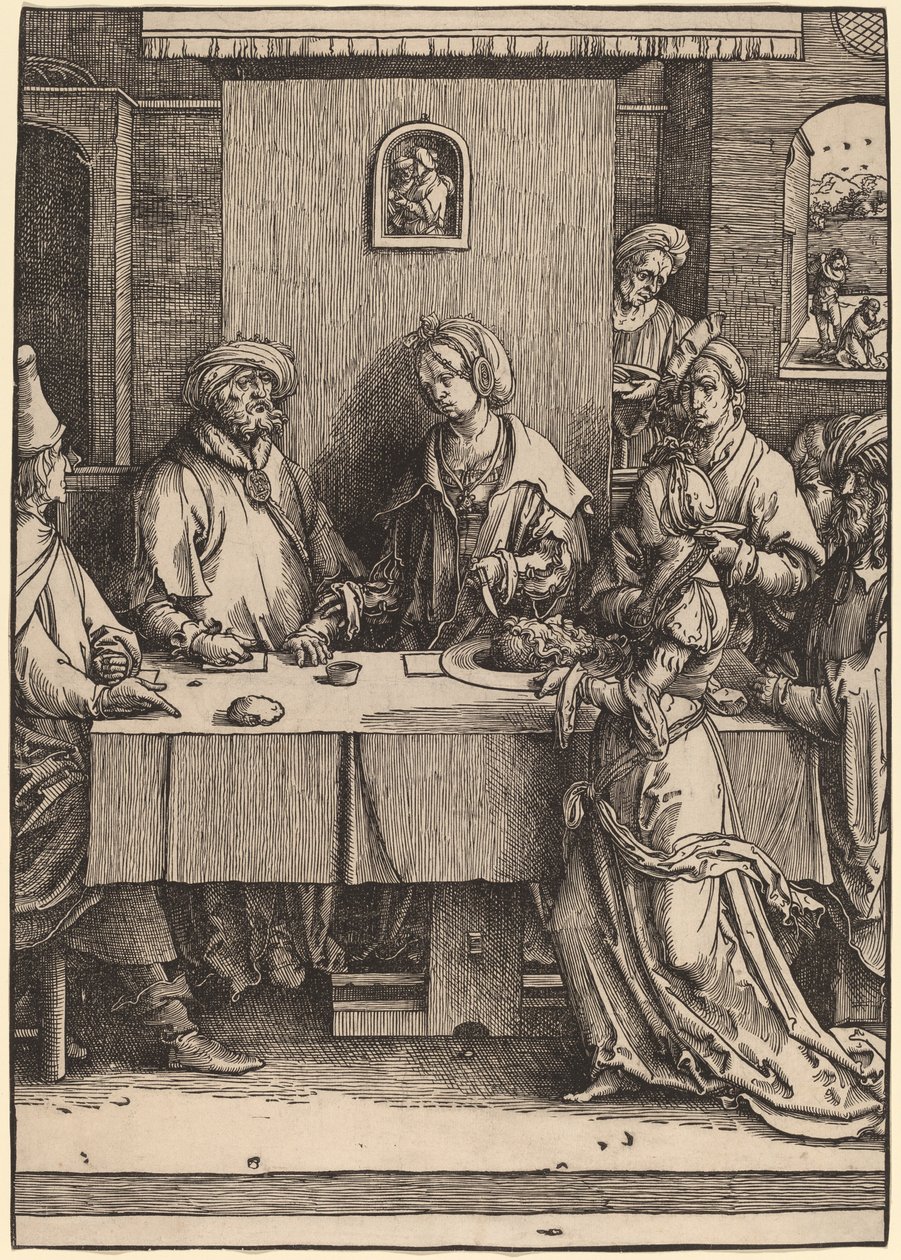 Herodes en Herodias door Lucas van Leyden