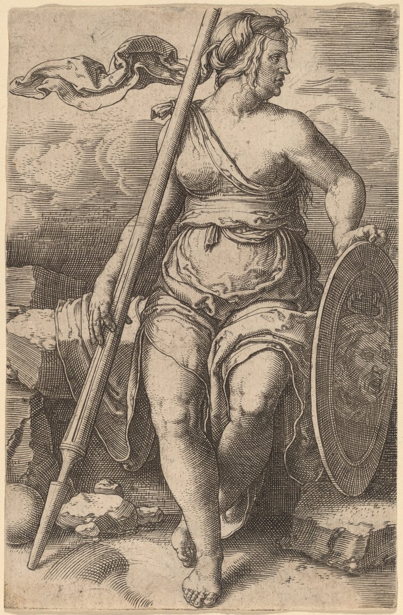 Pallas Athene door Lucas van Leyden