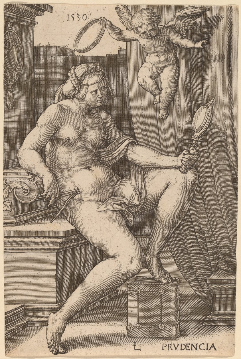 Prudencia (Voorzichtigheid) door Lucas van Leyden
