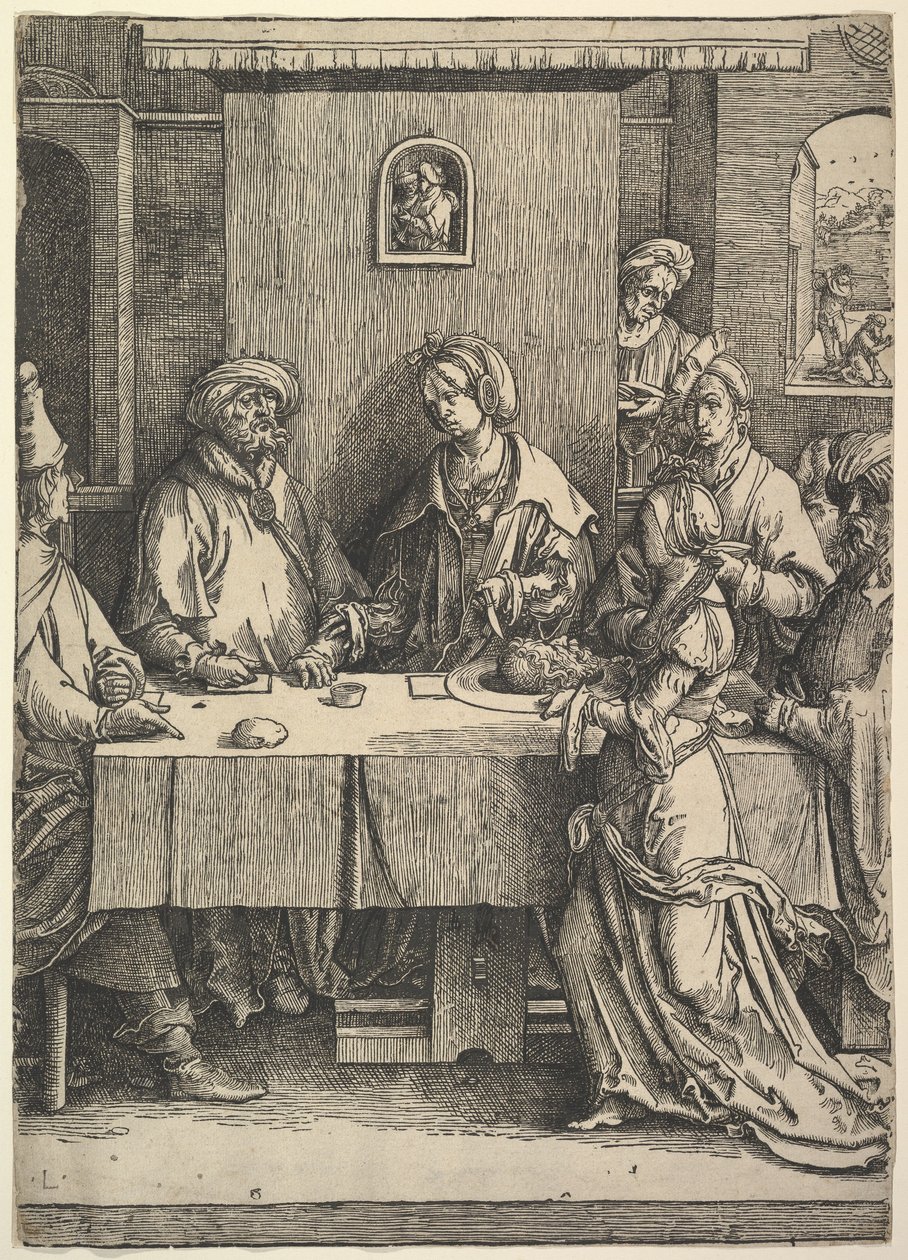 Salome met het hoofd van Johannes de Doper door Lucas van Leyden
