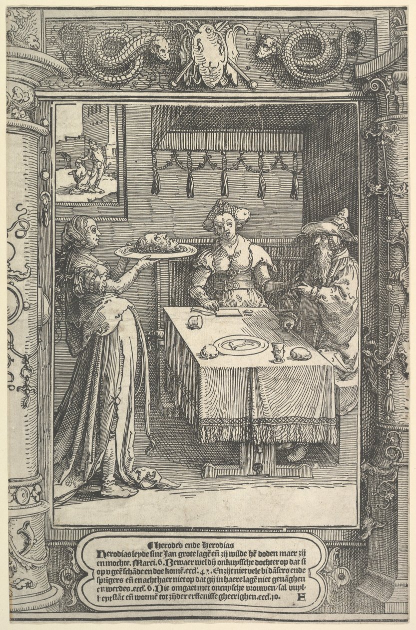 Salome met het hoofd van Johannes de Doper, ca. 1517 door Lucas van Leyden