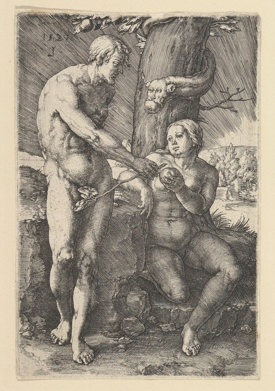 De zonde van Adam en Eva door Lucas van Leyden