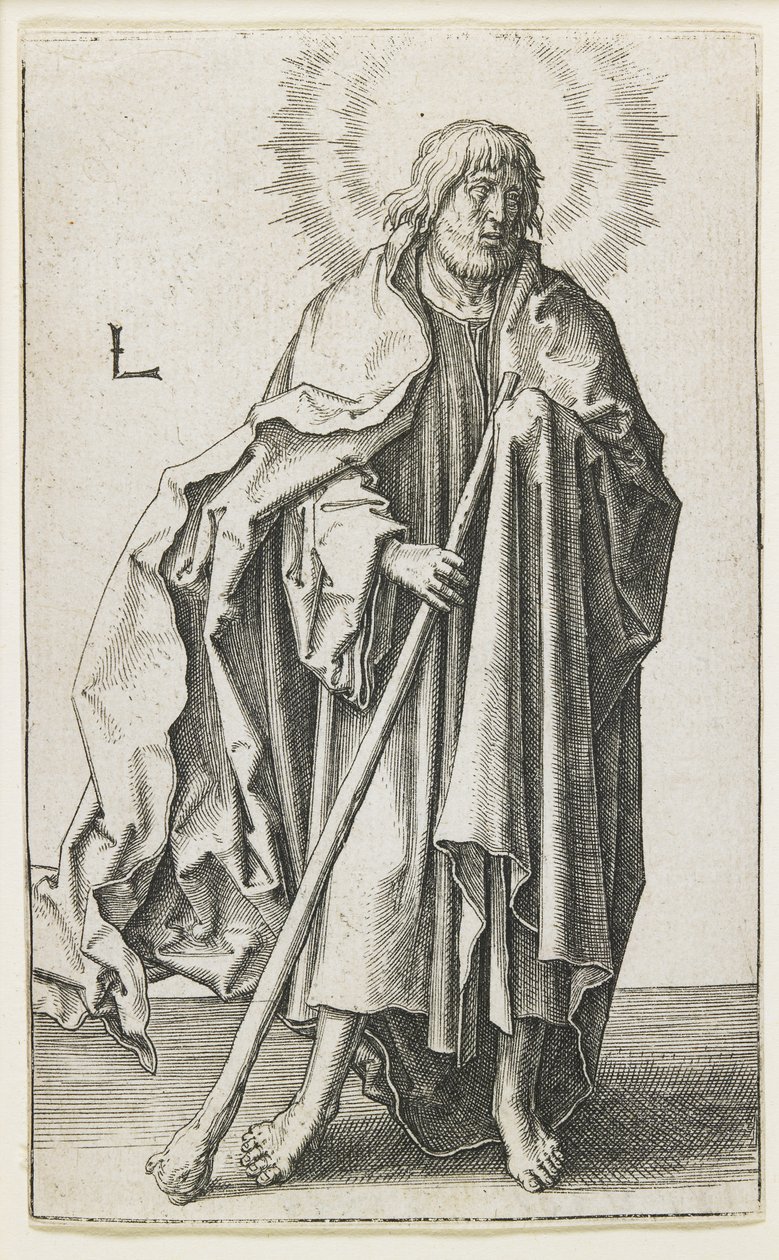 St. Thaddeus, 1510 door Lucas van Leyden