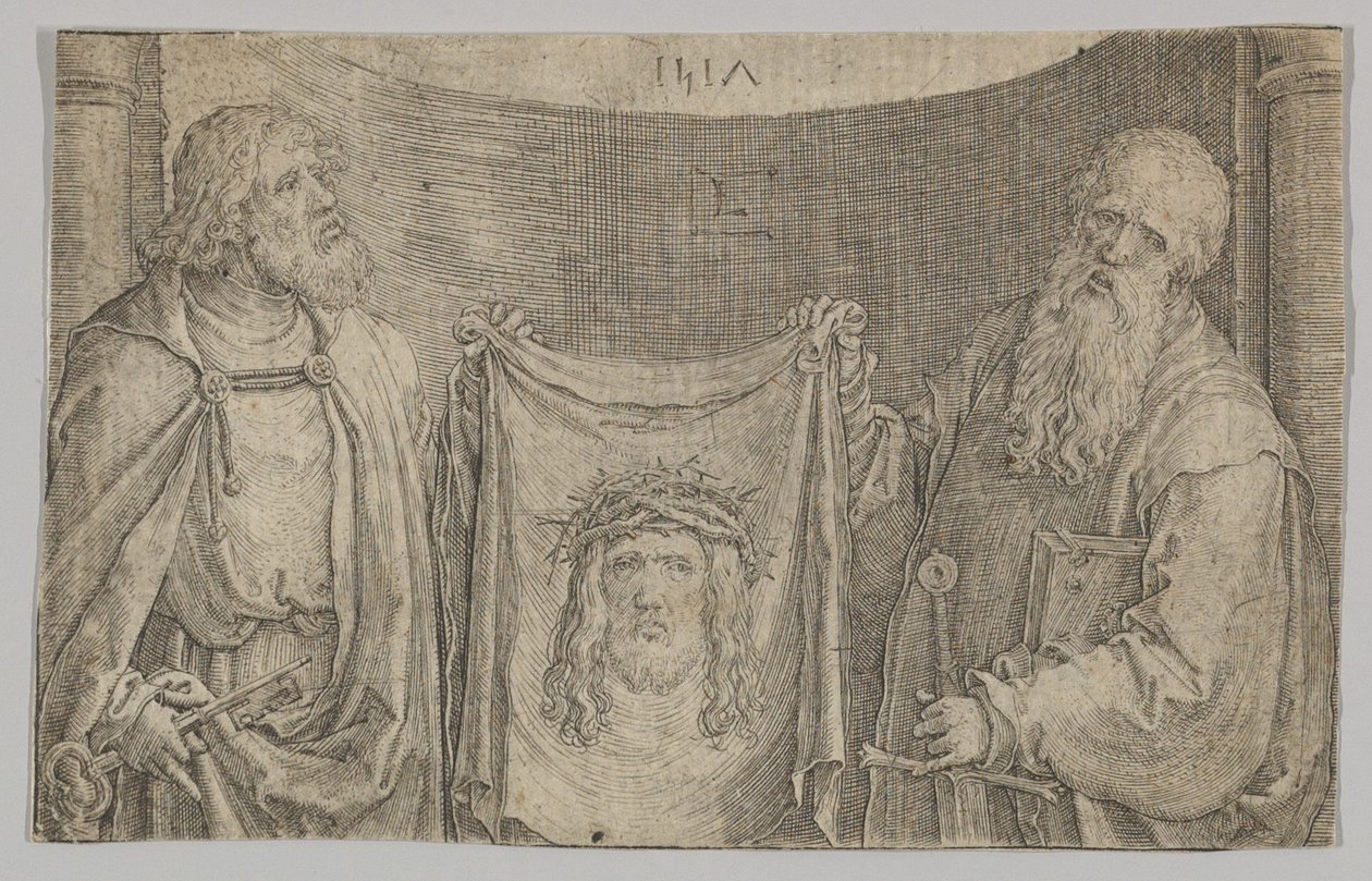 St. Petrus en Paulus met de Vernicle door Lucas van Leyden