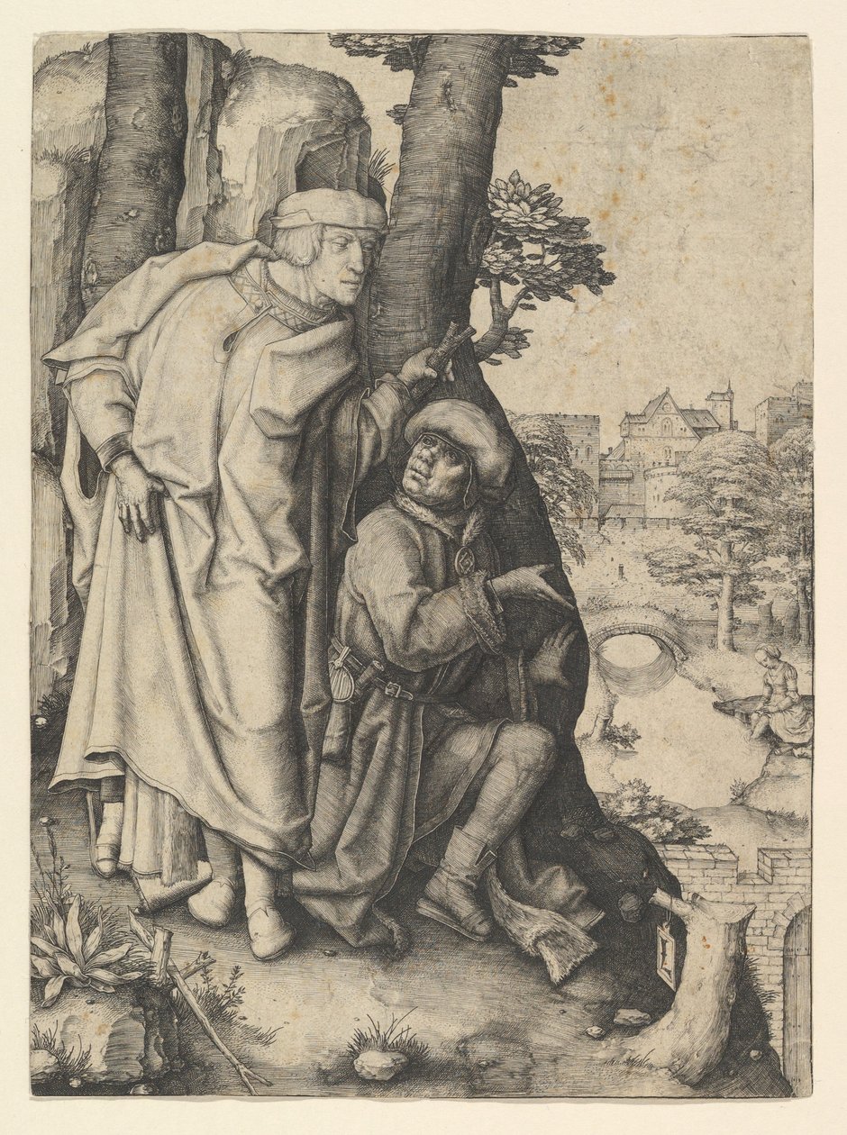 Susanna en de Twee Ouderen, ca. 1508 door Lucas van Leyden
