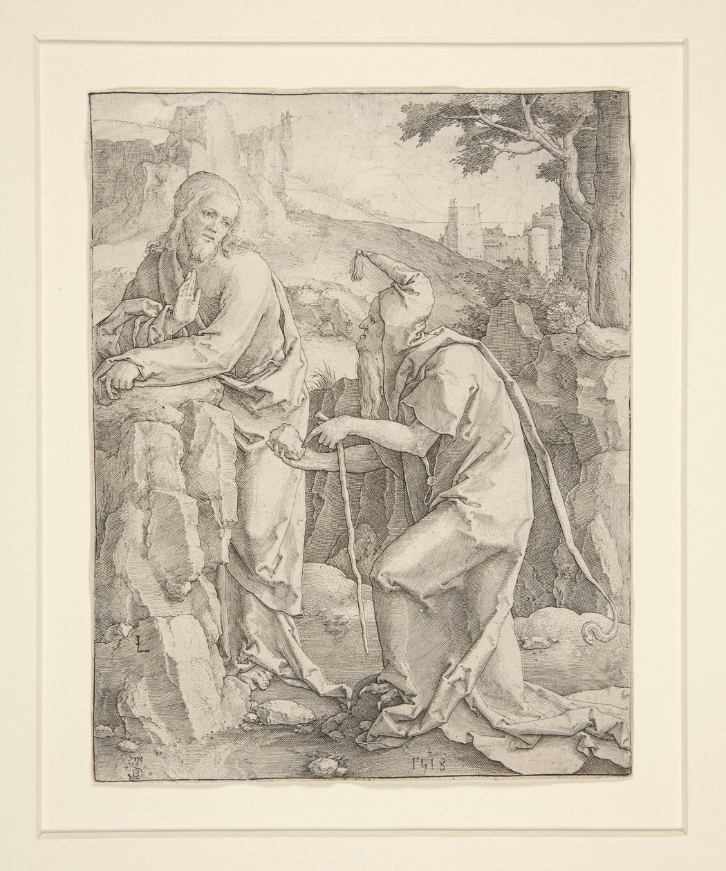 Verleiding van Christus door Lucas van Leyden