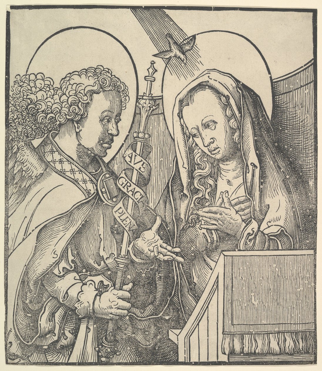 De annunciatie door Lucas van Leyden