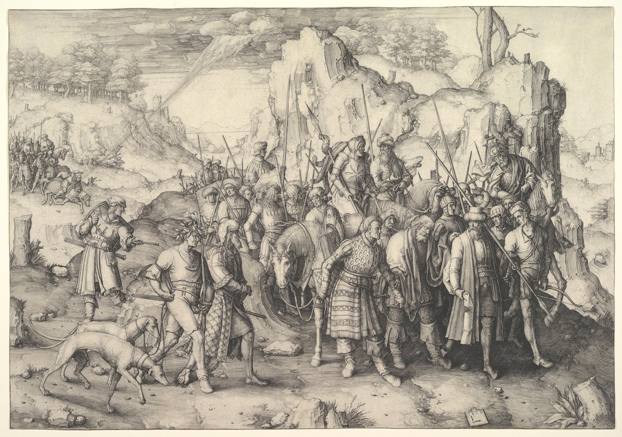 De bekering van de heilige Paulus door Lucas van Leyden