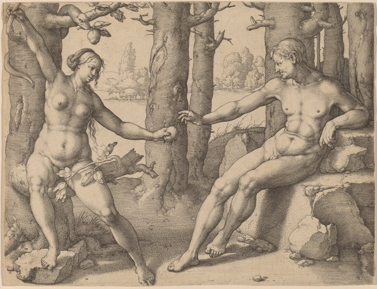 De Val van de Mens door Lucas van Leyden