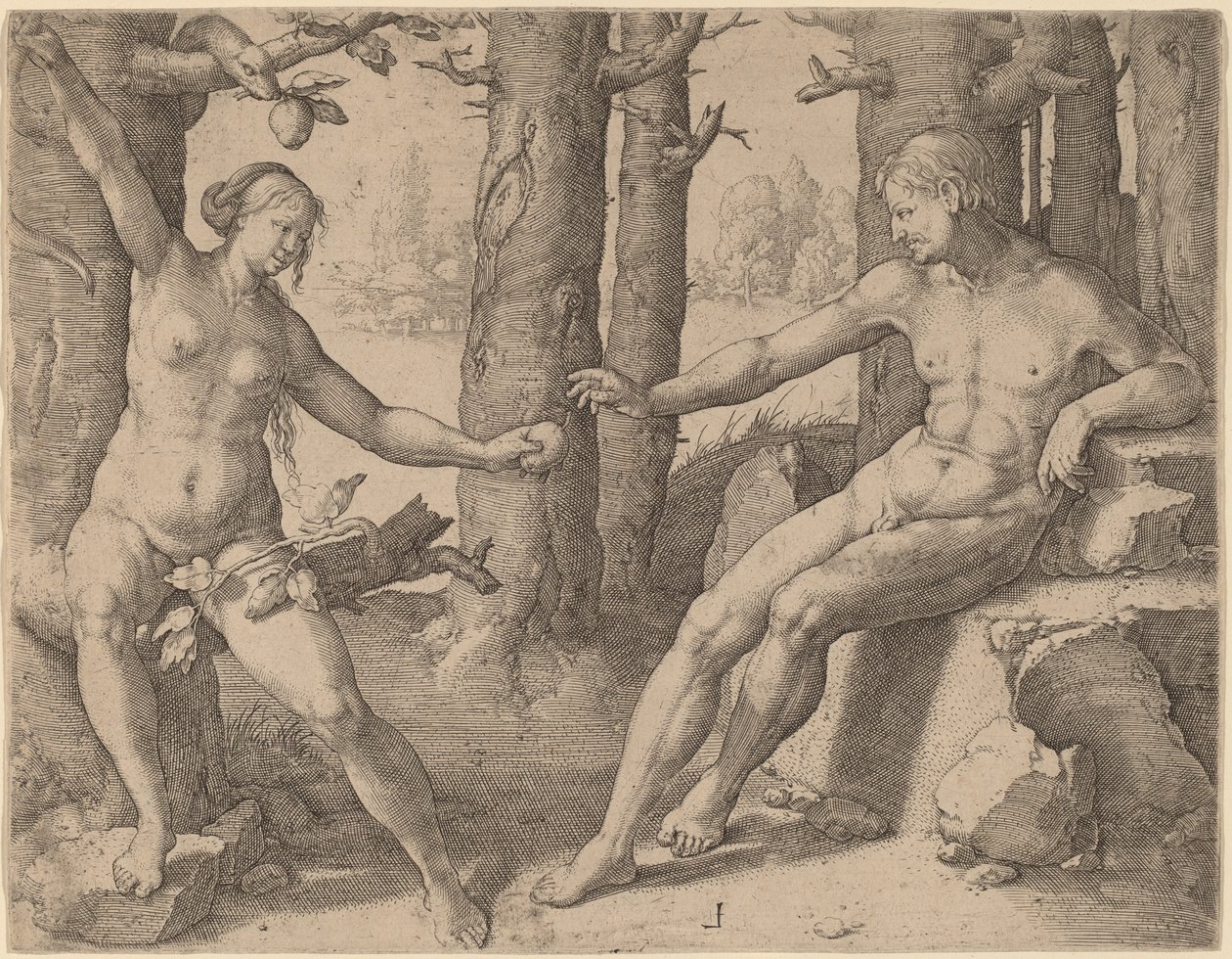 De val van de mens door Lucas van Leyden