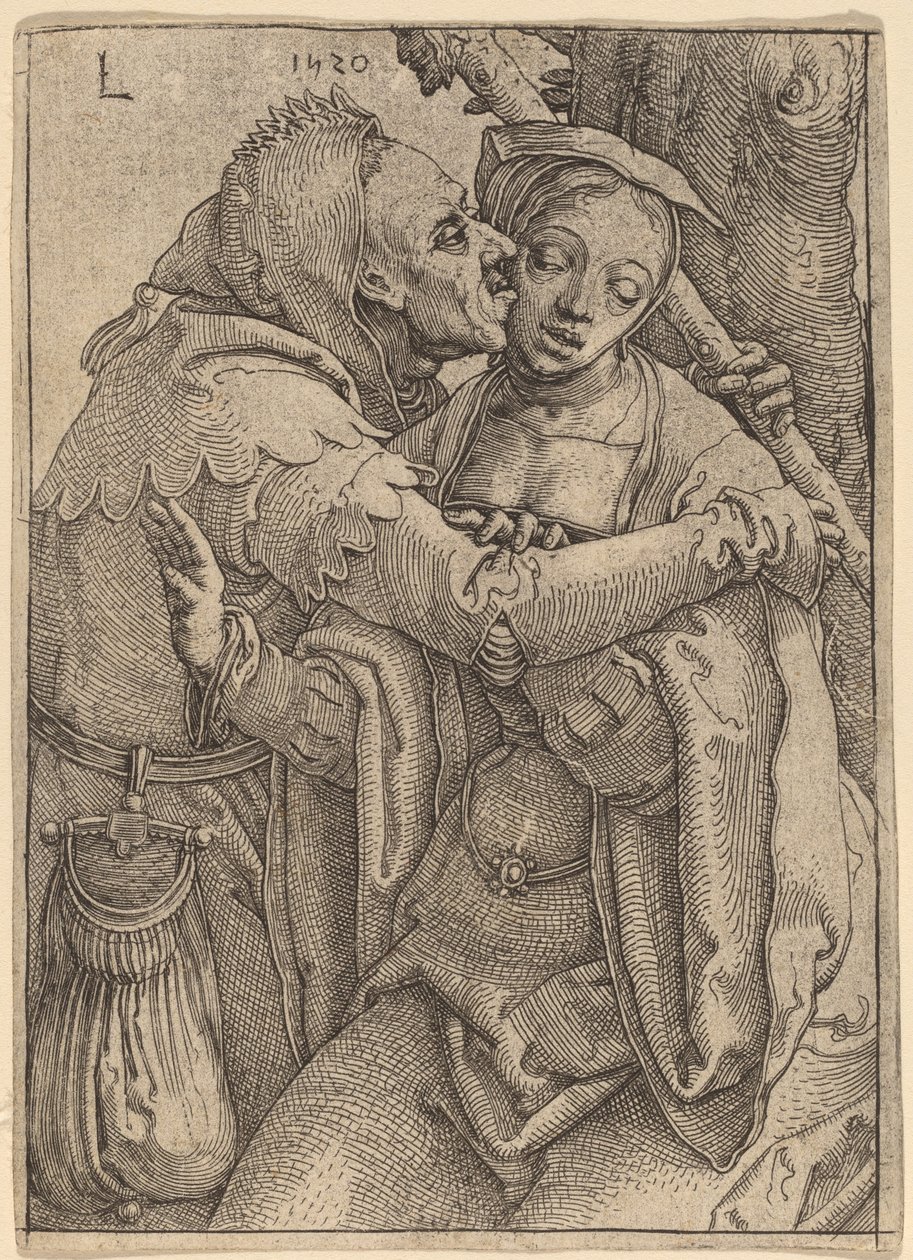 De Dwaas en de Vrouw door Lucas van Leyden