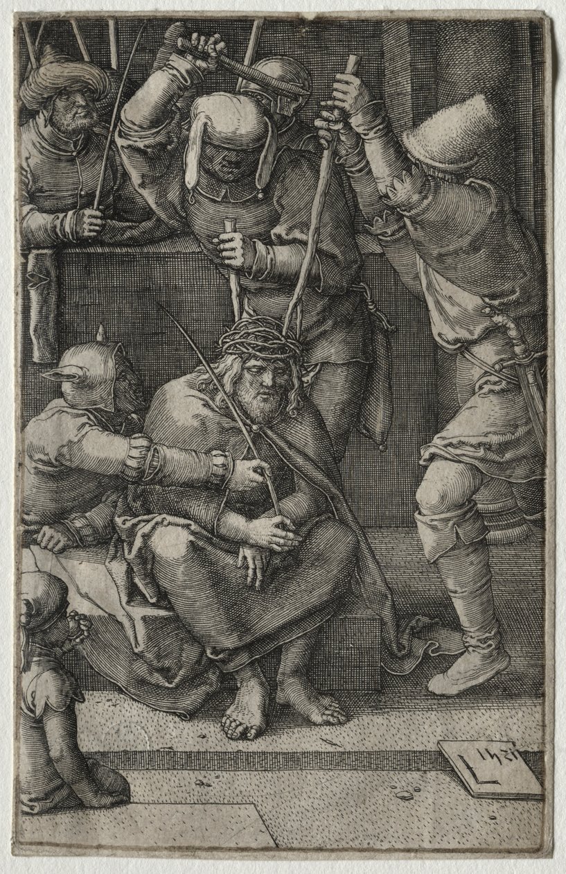 De Passie: Christus Gekroond met Doornen door Lucas van Leyden