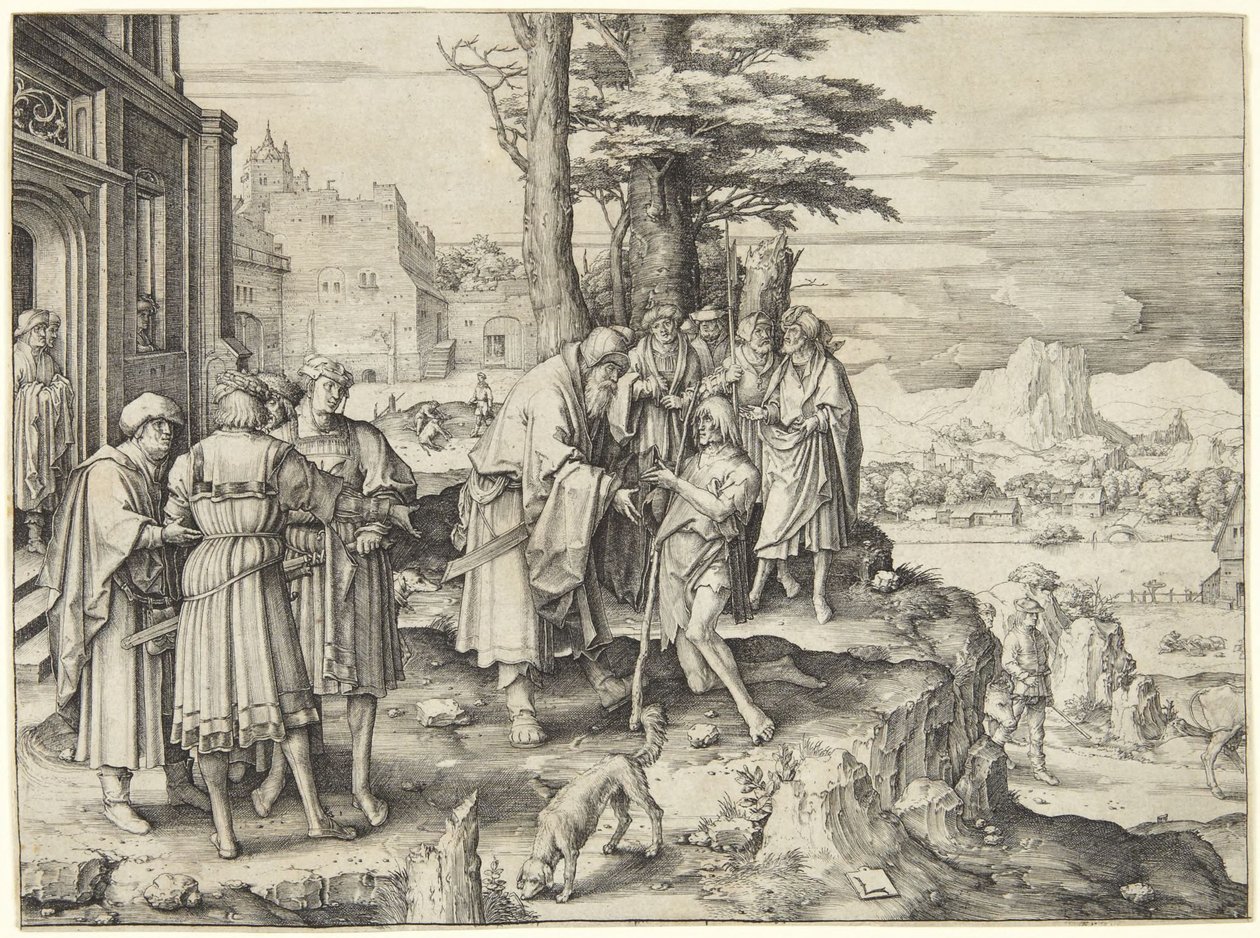 De terugkeer van de verloren zoon door Lucas van Leyden