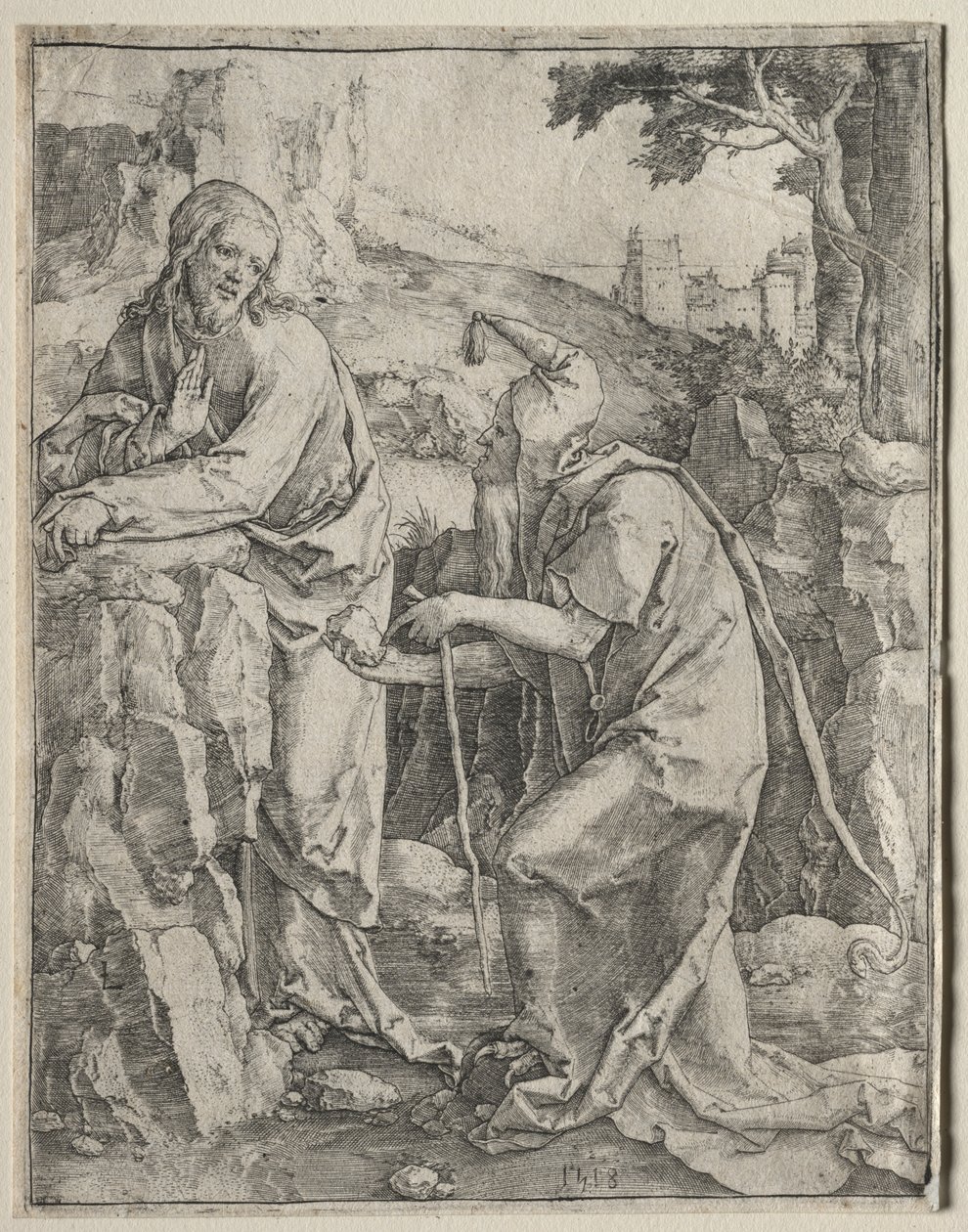 De Verzoeking van Christus door Lucas van Leyden